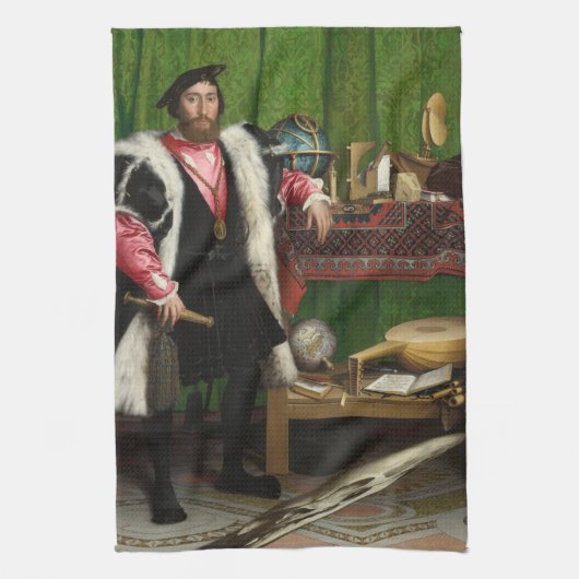 Die Botschafter, Holbein die Jüngeren Geschirrtuch (Vertikal)