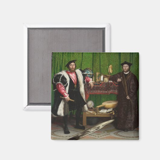 Die Botschafter, Holbein die Jüngeren Magnet (Vorderseite/Rückseite)