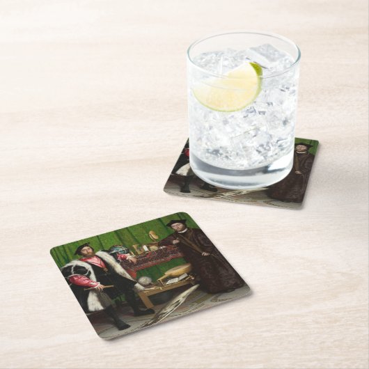 Die Botschafter, Holbein die Jüngeren Rechteckiger Pappuntersetzer (Vor Ort)