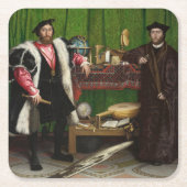Die Botschafter, Holbein die Jüngeren Rechteckiger Pappuntersetzer (Vorderseite)