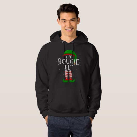 Die Bougie Elf Funny Matching Familie Weihnachtsgi Hoodie (Vorne ganz)