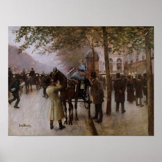 Die Boulevards, der Abend vor der Poster (Vorne)