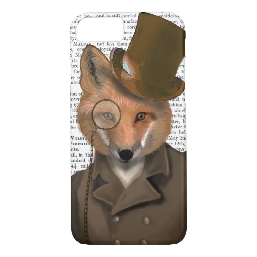 Die Bounder Fox Print Case-Mate iPhone Hülle (Rückseite)