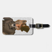 Die Bounder Fox Print Gepäckanhänger (Vorderseite horizontal)