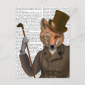 Die Bounder Fox Print Postkarte (Vorderseite)