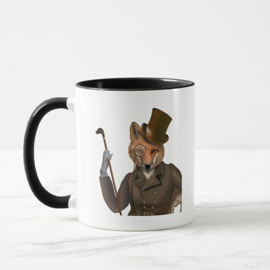 Die Bounder Fox Print Tasse (Links)
