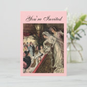 Die Bouquet werfen Einladung (Stehend Vorderseite)