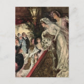 Die Bouquet werfen Postkarte (Vorderseite)