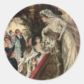 Die Bouquet werfen Runder Aufkleber (Vorderseite)