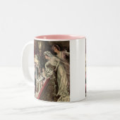 Die Bouquet werfen Zweifarbige Tasse (Vorderseite Links)