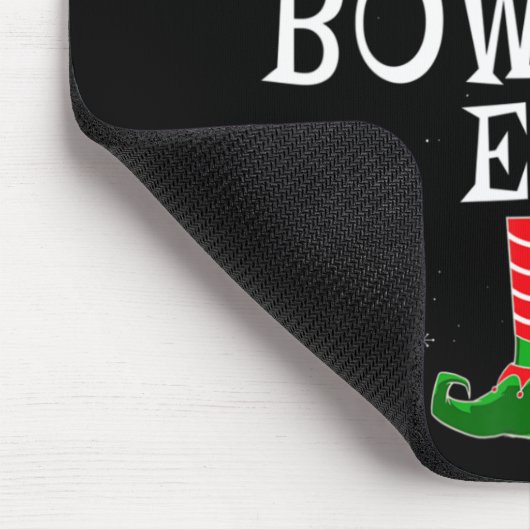 Die Bowling-Elf-Gruppe gleicht Weihnachtsbo Mousepad (Ecke)