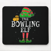 Die Bowling-Elf-Gruppe gleicht Weihnachtsbo Mousepad (Vorne)