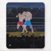 Die Boxer Gemälde von Alfred Fox Mousepad (Vorne)