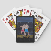 Die Boxer Gemälde von Alfred Fox Spielkarten (Rückseite)