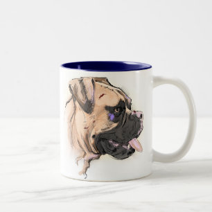 Die Boxer-Tasse Zweifarbige Tasse