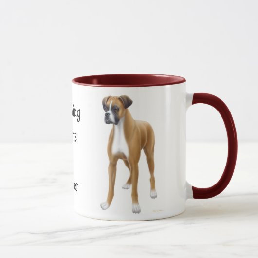 Die Boxer-Wecker-Tasse Tasse (Rechts)
