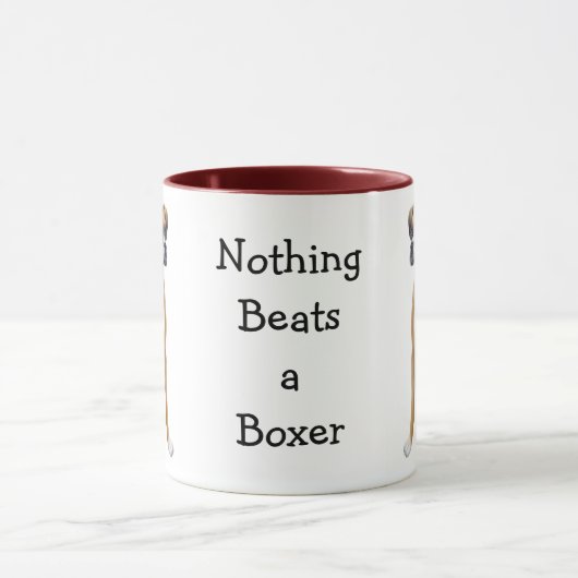 Die Boxer-Wecker-Tasse Tasse (Zentrum)