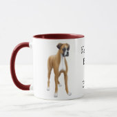 Die Boxer-Wecker-Tasse Tasse (Links)