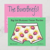 Die Boxerbriefs sind BGBOP's. Postkarte (Vorne/Hinten)