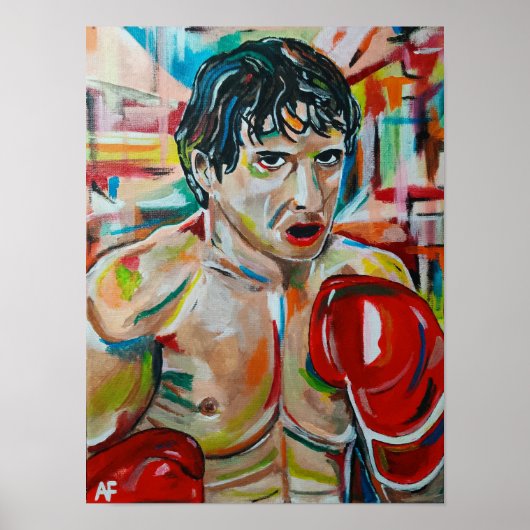 Die Boxermalerei von Alfred Fox Poster (Vorne)
