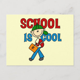 Die Boy School ist Cool Postkarte