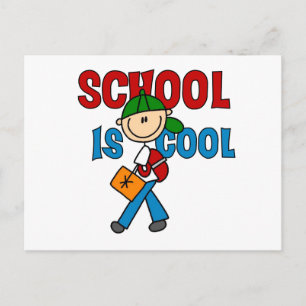 Die Boy School ist Cool Postkarte