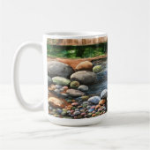 Die brachliegende, originelle, gemalte Kunst Kaffeetasse (Links)