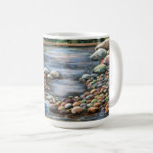 Die brachliegende, originelle, gemalte Kunst Kaffeetasse (VorderseiteRechts)