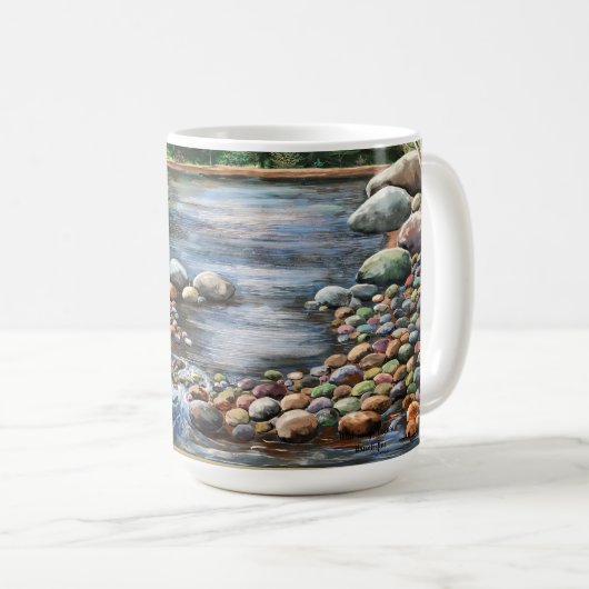 Die brachliegende, originelle, gemalte Kunst Kaffeetasse (VorderseiteRechts)