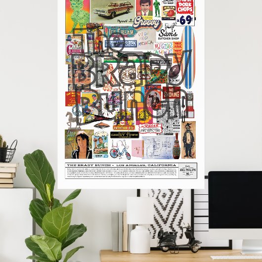 DIE BRADY BUNCH COLLAGE POSTER (Heimbüro)