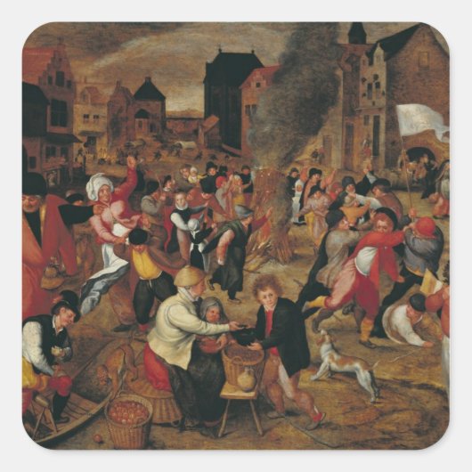 Die Brände von St. Martin Quadratischer Aufkleber (Vorderseite)