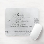 Die Brandenburg-Konzerte, 1721 Mousepad (Mit Mouse)