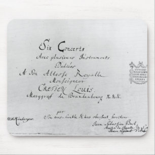 Die Brandenburg-Konzerte, 1721 Mousepad