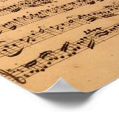 Die Brandenburger Konzerte, Nr. 5 D-Dur, 1721 Poster (Ecke)