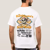 die Brandungs-Geschäft der surfpirates T-Shirt (Rückseite)
