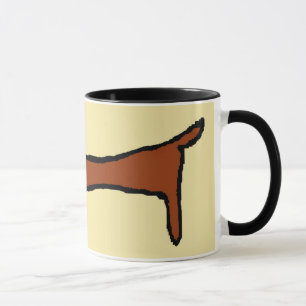 Die braune Dackel Tasse