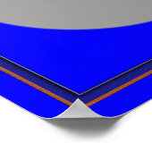 Die braune optische Illusion drehen Poster (Ecke)