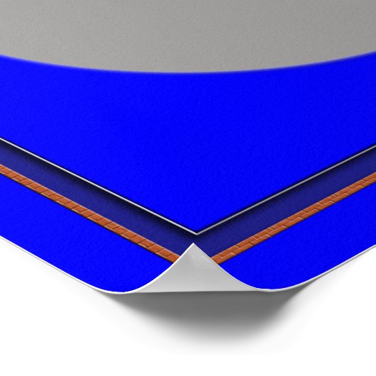 Die braune optische Illusion drehen Poster (Ecke)