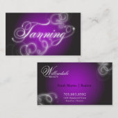 Die bräunende elegante Geschäfts-Karte blühen Visitenkarte (Vorne/Hinten)