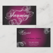 Die bräunende elegante Geschäfts-Karte blühen Visitenkarte (Vorne/Hinten)