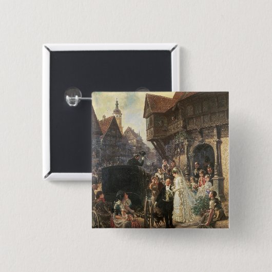 Die Braut, 19. Jahrhundert Button (Vorne & Hinten)