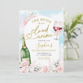 Die Braut befindet sich auf der Tour des Cloud Win Einladung (Stehend Vorderseite)