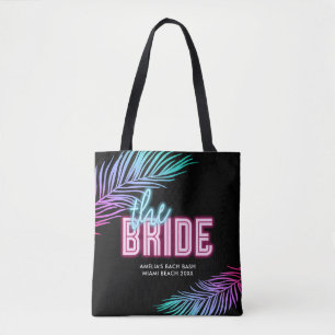 Die Braut Blau & Rosa Tropisches Bach Tasche