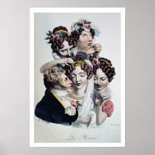 Die Braut, c.1820 (litho) Poster