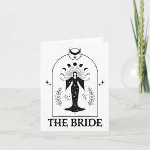 Die Braut Coven Gothic Witch Bachelorette Matching Karte