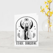 Die Braut Coven Witchy Gothic Wedding Bachelorette Karte (Gelbe Blume)