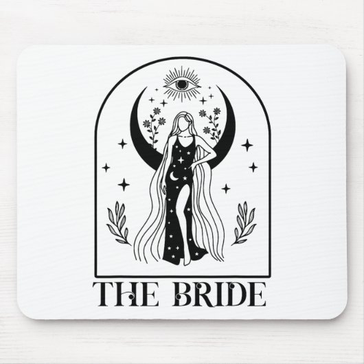Die Braut Coven Witchy Gothic Wedding Bachelorette Mousepad (Vorne)