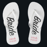 Die Braut, die mit Namen personalisiert sind u. Badesandalen<br><div class="desc">Diese drehen Reinfälle können zu allen möglichen Hintergrundfarbezazzle Angeboten geändert werden um. Sie lassen das Wort "Braut" im Skript hinunter umgedrehte umdrehen. Sie können personifizieren umdrehen Reinfälle mit Ihrem Namens und ein spezielles Datum von, als Sie oder Hochzeitsdatum sich trafen. Karo heraus die vielen Entwürfe, die wir in unserem Speicher...</div>