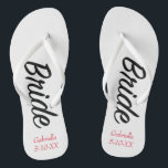 Die Braut, die mit Namen personalisiert sind u. Badesandalen<br><div class="desc">Diese drehen Reinfälle können zu allen möglichen Hintergrundfarbezazzle Angeboten geändert werden um. Sie lassen das Wort "Braut" im Skript hinunter umgedrehte umdrehen. Sie können personifizieren umdrehen Reinfälle mit Ihrem Namens und ein spezielles Datum von, als Sie oder Hochzeitsdatum sich trafen. Karo heraus die vielen Entwürfe, die wir in unserem Speicher...</div>
