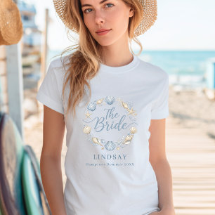 Die Braut! Elegante Braut Strand Muschel T-Shirt
